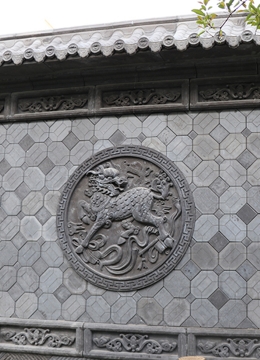 绵阳砖雕中式装修